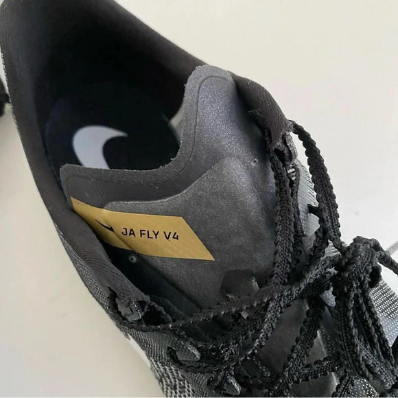 Nike Ja Fly 4 Track Field Sprinting Spikes Black White Gold Men’s 13 DR2741-001 - Picture 6 of 13